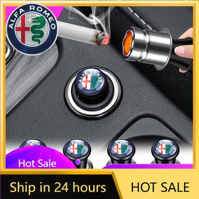 Autoaufkleber Für Alfa Romeo 12V Metall Auto Winddicht Tragbar Flammlose Zigarettenanzünder Für Alfa Romeo 159 147 Giulietta Stelvi
