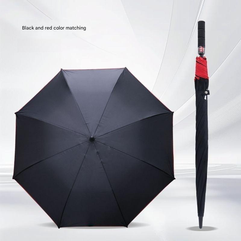 For BMW Long Handle Tire Pattern Umbrella High-end Semi-automatic 8 Bone Black Glue Double Layer Advertising Umbrella
