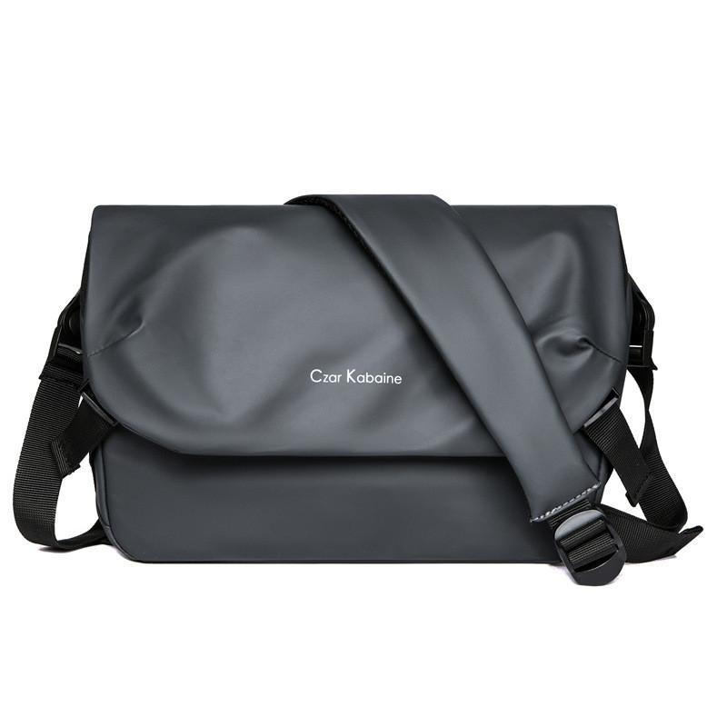 Mens Waterproof Messenger Bag With Durable Leather Film For Cycling And Daily Use