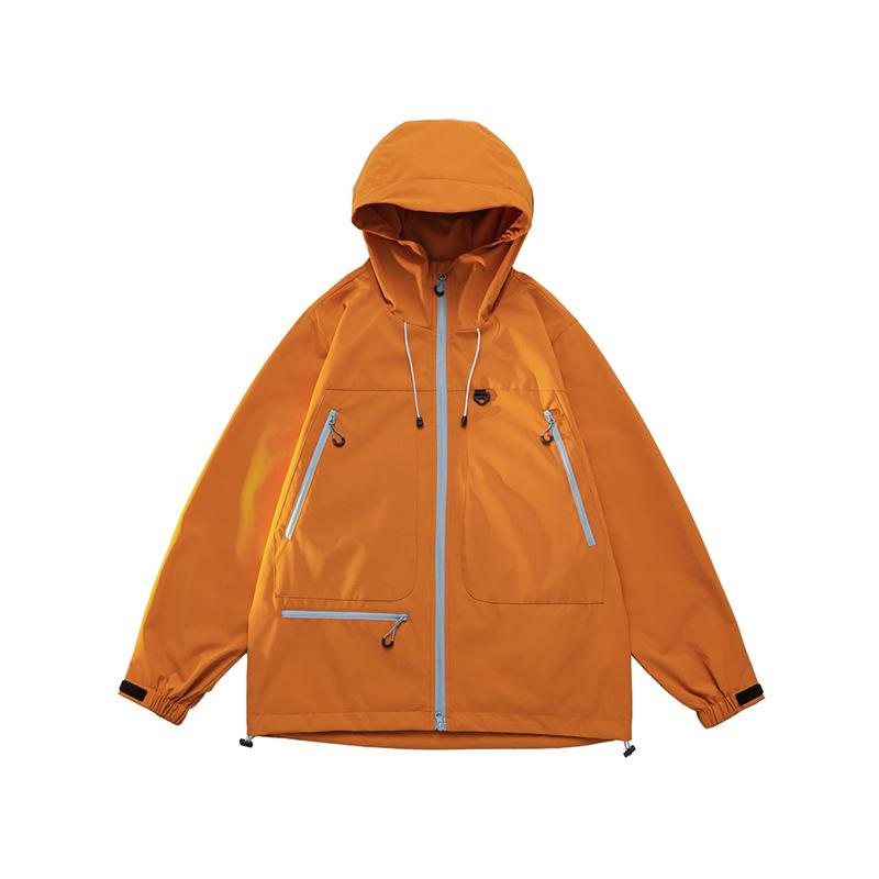 Jackets for Men and Women In Spring and Autumn Versatile Dopamine Couple Solid Color Jacket for Men