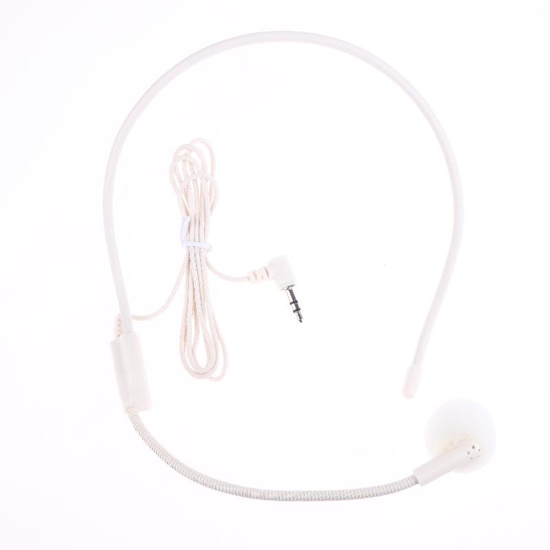 1 Stück Kabelgebunden 3,5-mm-Stecker Führung Vorlesung Rede Headset-Mikrofon Tragbares Kopfmontiertes Headset-Mikrofon für Unterricht Besprechung