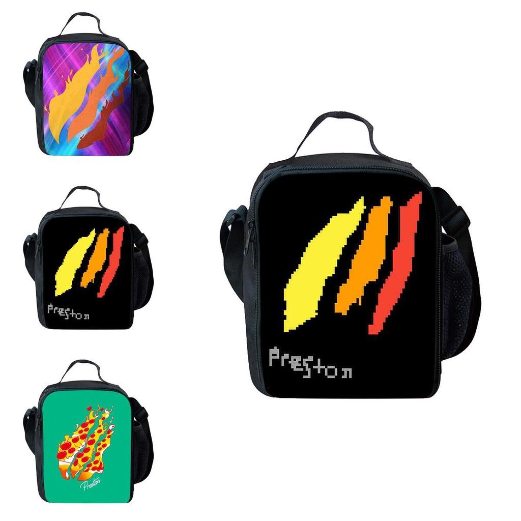 Preston Large Capacity Portable Aluminum Foil Insulation Bag For School Lunch Keep Your Food Cool Or Warm All Day