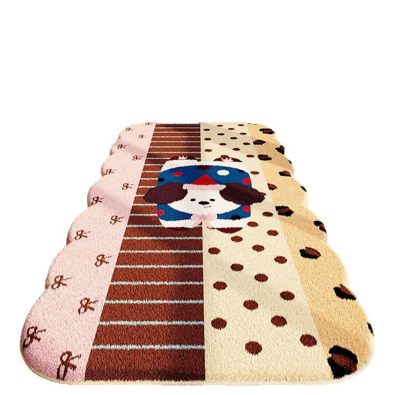 Cartoon Imitation Cashmere Carpet: Stain-Resistant, Cold-Insulating Rug for Bedroom, Living Room, Sofa, or Coffee Table