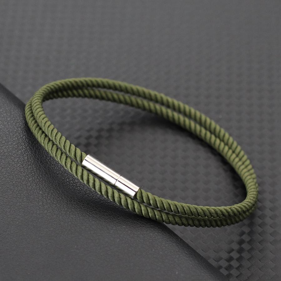 Simple Style 3mm Thin Rope Bracelet For Men Double Layer Braided Wish Braslet Good Luck Red Thread Braclet Outdoor Cycling Joias