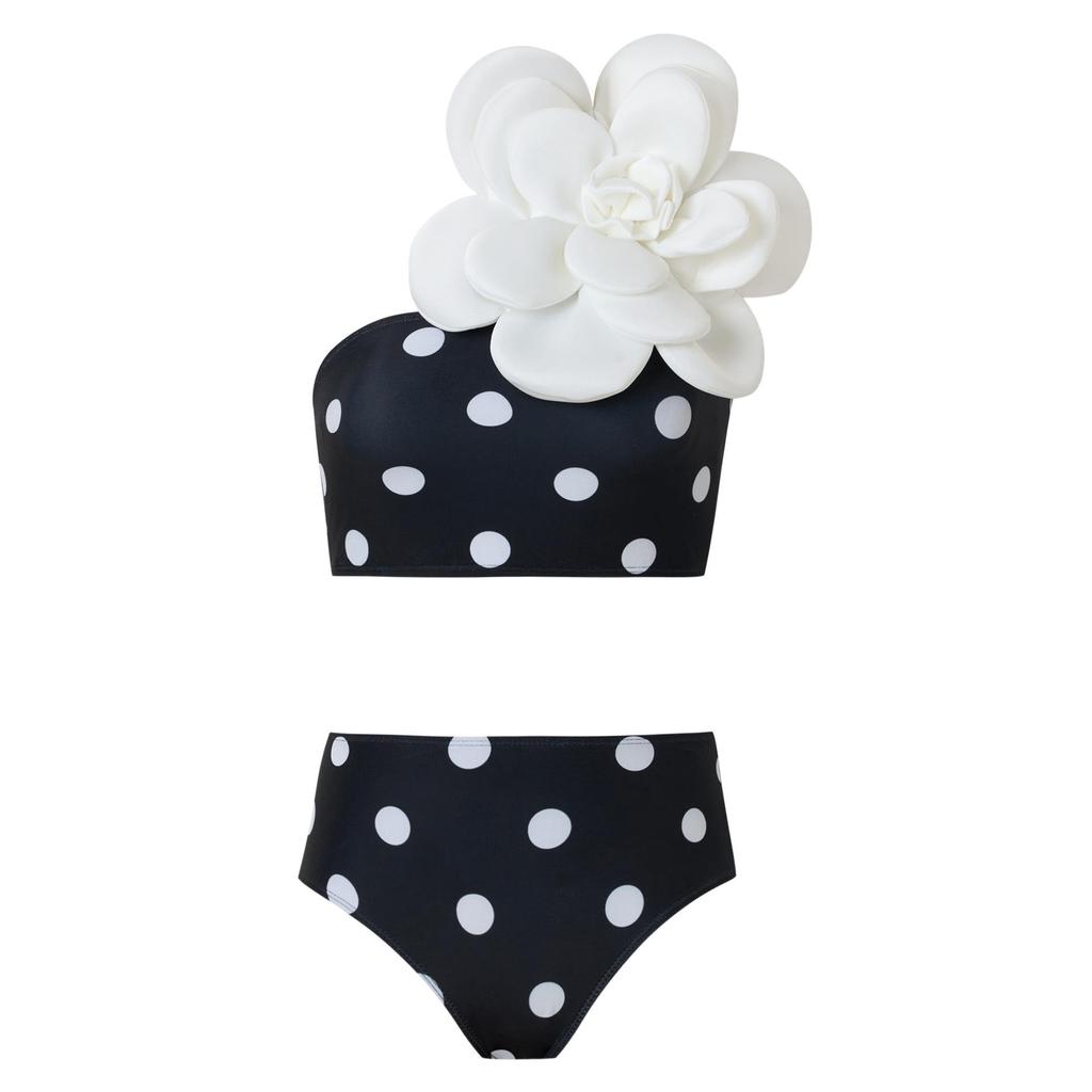 Maillot de bain une pièce rétro style européen et américain avec jupe en mousseline - Maillot de bain amincissant pour femmes 2025