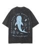 Größer als die Wellen des Meeres ist seine Liebe zu dir Walhai Ozean Vintage Washed T-Shirt Unisex Oversized Kurzarm Lässige Oberteile