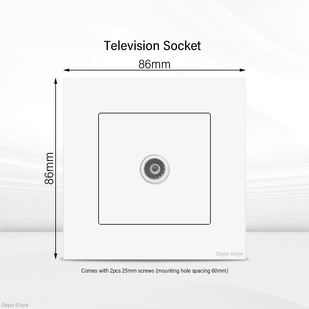 UK 13A Wall Socket with USB Type C 18W Quick Charge Power Outlet,Universal Electrical  Wall Light Switch Dual 3-pin Socket 220V