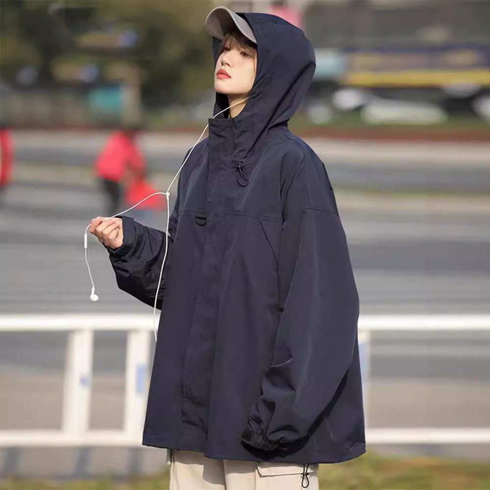 2024 Urban Cityboy Windbreaker: Trendy Unisex Hooded Jacket for Casual and Sporty Style