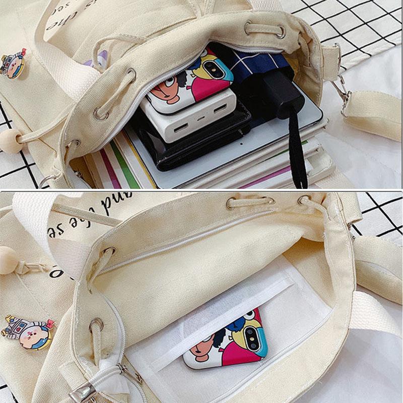 canvas backpack handbag