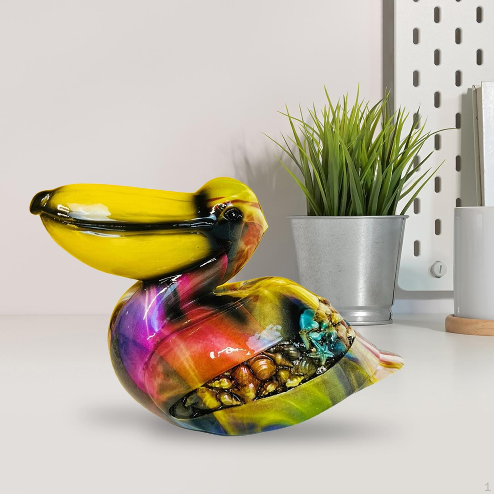 

Статуя Тварина Домашній декор Ілюстрація Орнамент Скульптура Птах для полиці, робочого столу, саду, Style B