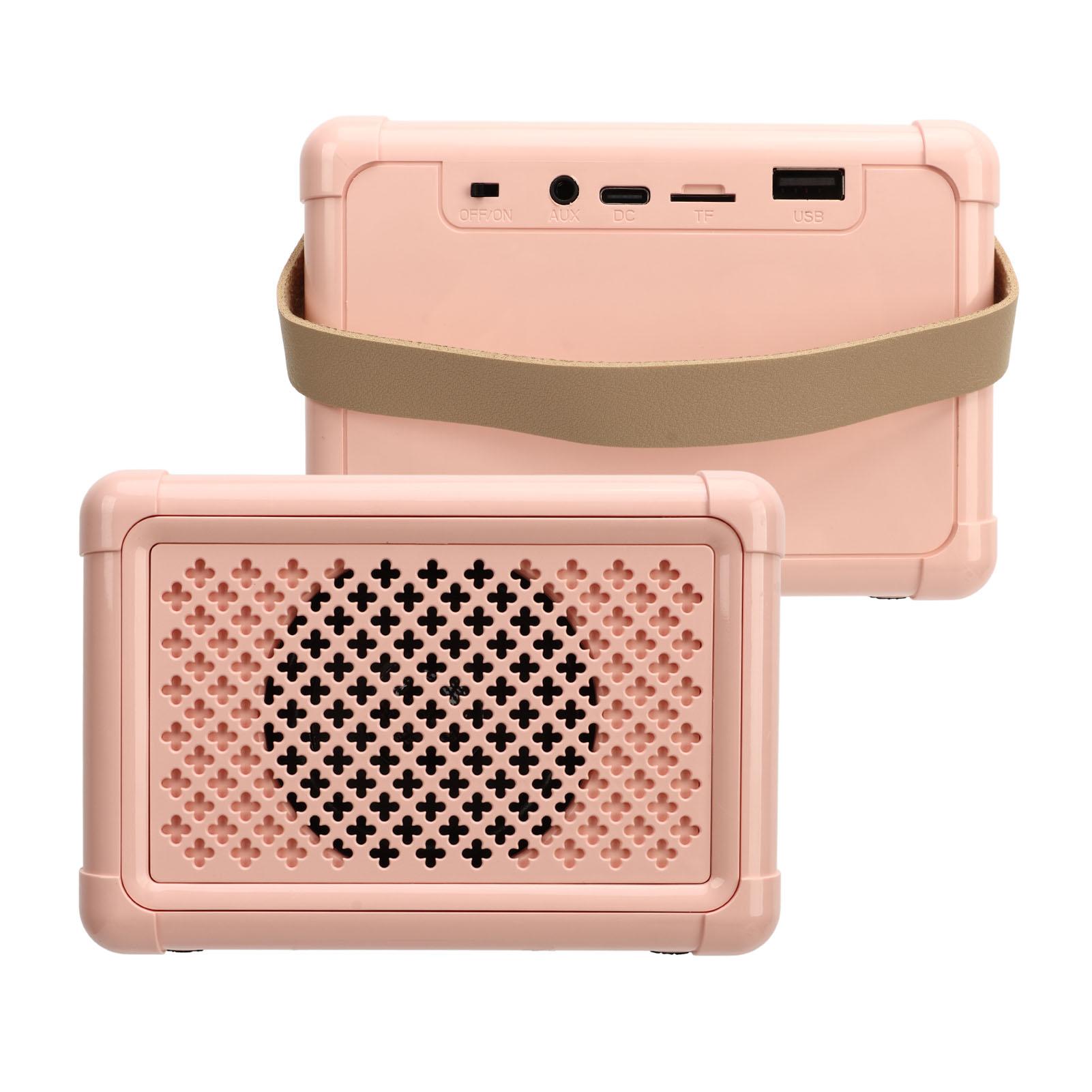 

Portable Karaoke Spker System Multifunctional Cute Spker with Microphone for Home Outdoor Party