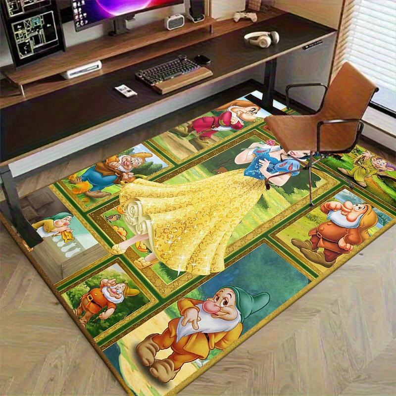 1pc,Disney Princess Snow White & The Seven Dwarfs Area Rug, Room Decor, Home Décor, Gift, Bedroom Carpet, Playroom Rug, Floor Mat