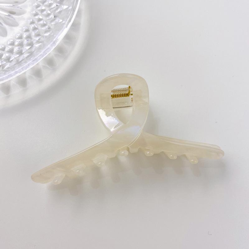 105cm Acetate Stunning Hair Claw Clip In Amber Green And Tortoise Shell Patterns For Trendy Girls