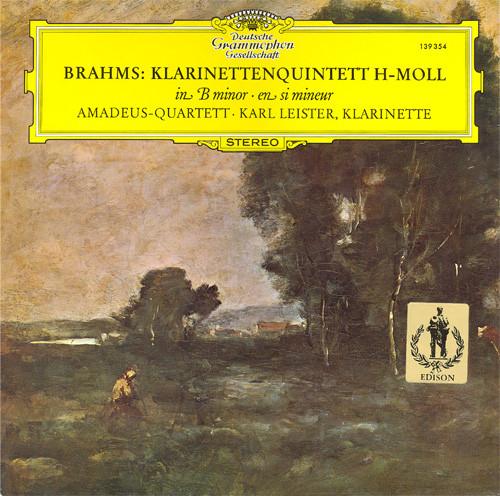 

LP Record AMADEUSQUARTETT KARL LEISTER Brahms Klarinettenquintett HMoll 139354 Germany Classical Used