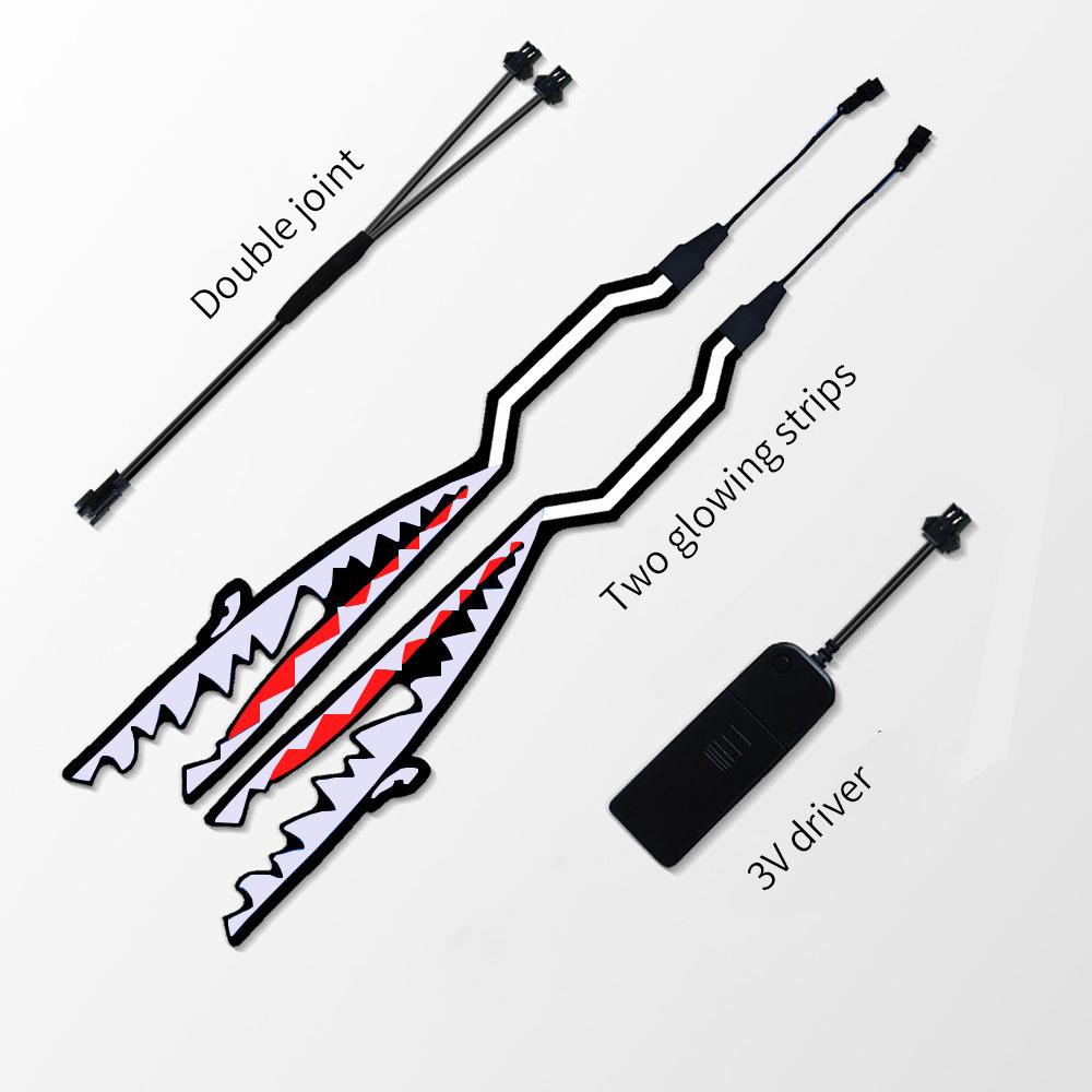 New Motorcycle Helmet Light Riding Signal EL Strip Kit Bar DIY Helmet Led Strip Reflector Cold Light Fil Capacete De Moto part