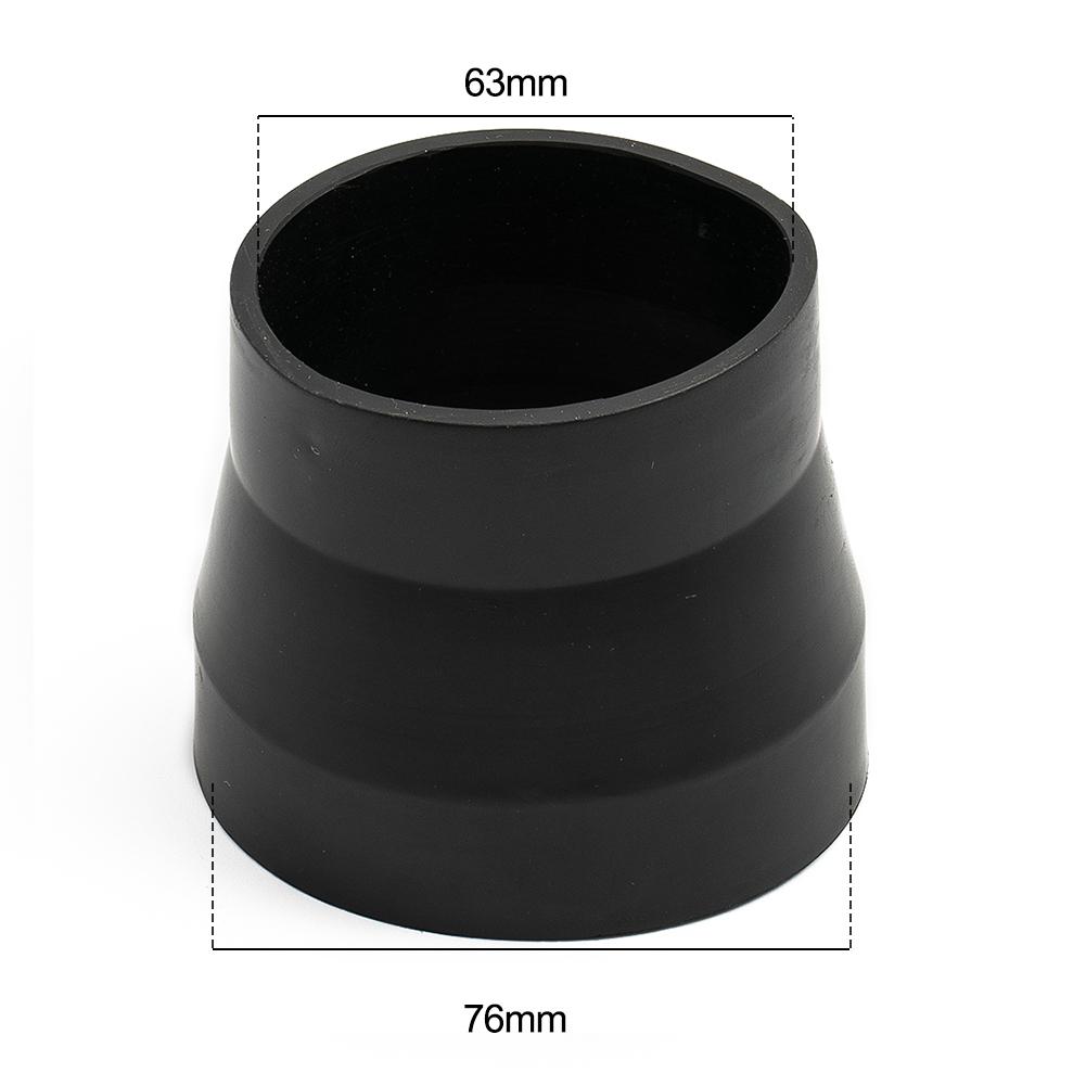 Luftinsugskoppling 76-63mm Luftfilterrör Slang 3-2.5 Tum Svart Gummi