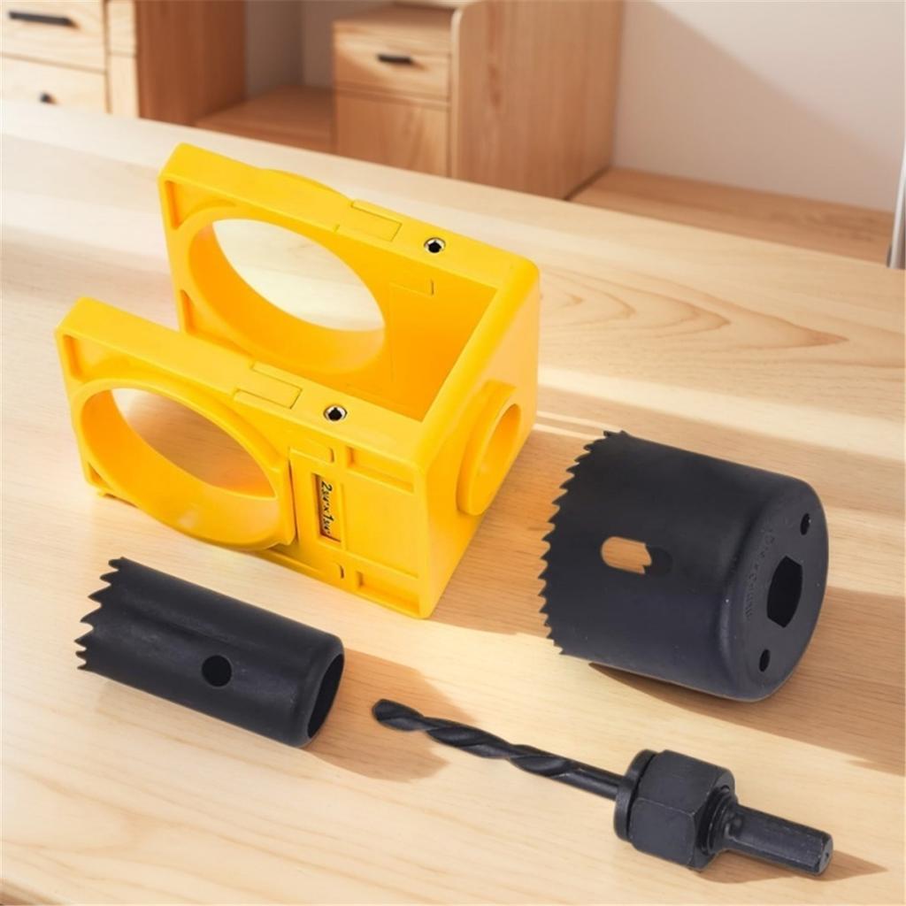 Kit d'installation de serrure de porte, ensemble d'outils de montage de serrure de porte en bois réglable pour l'installation de pêne dormant et de