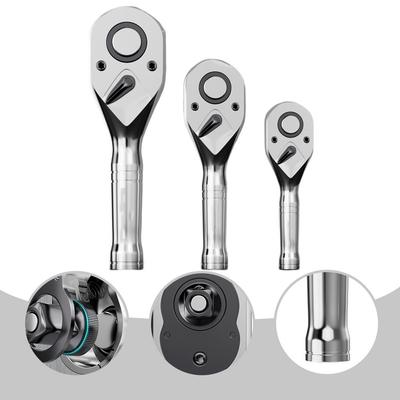 Portable Mini Ratchet Wrench with Short Handle for Various Fastener Sizes