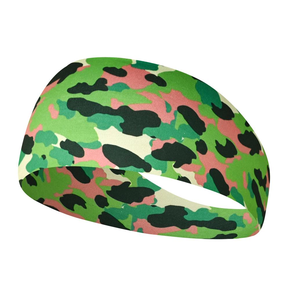 Camouflage Stirnband Sport Schweißbänder Elastisches Schweißband Training Laufen Radfahren Athletisch Yoga Kopfbedeckung Dehnbares Haarband