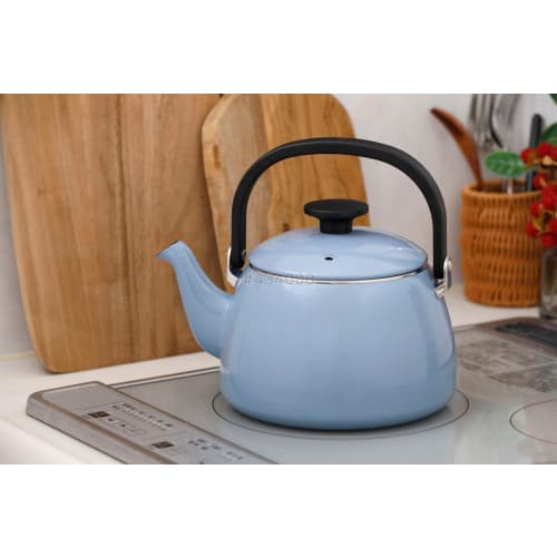 Fuji Enamel Cotton Plus Kettle, 2.5L, Ash Blue, CTP-2.5K.AB