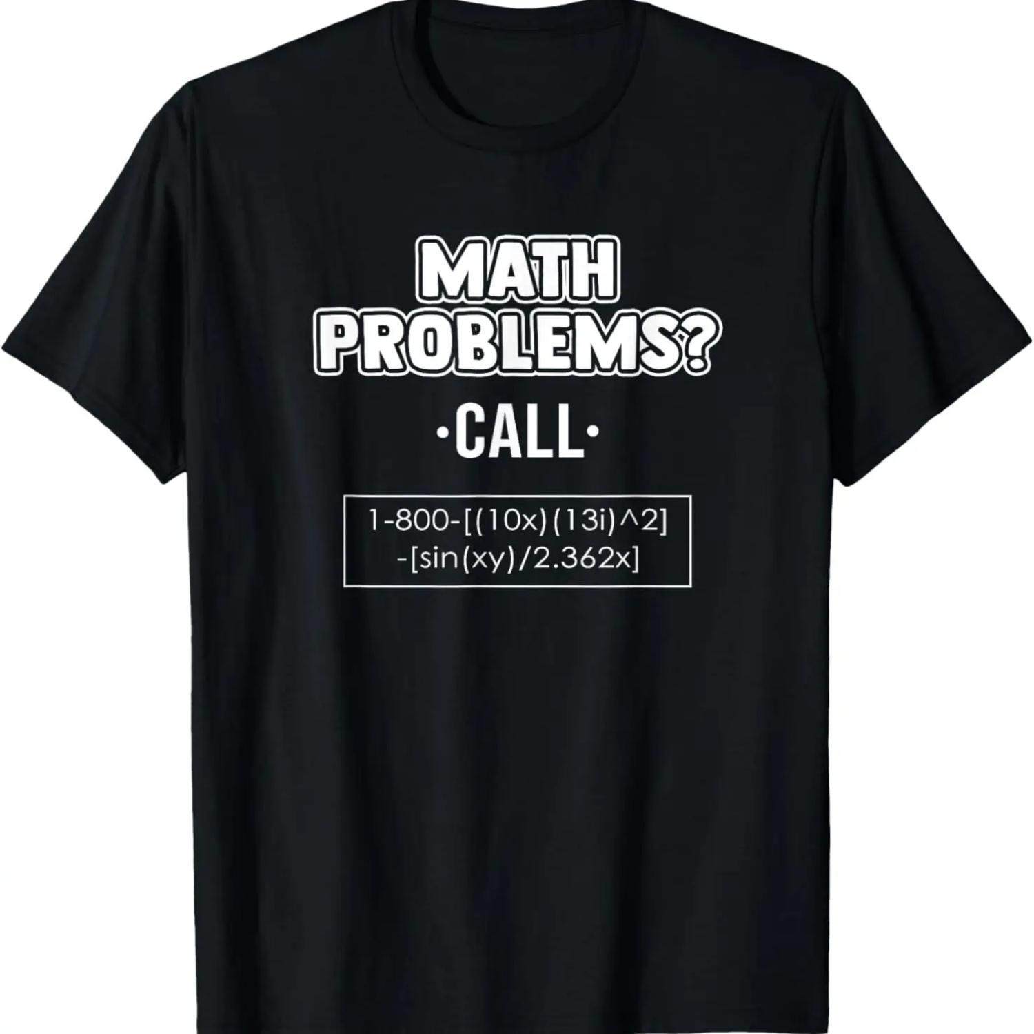 Одежда с математическими уравнениями - Забавная футболка с дизайном  Лучшие математики S