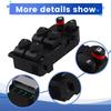 Black ABS Electric Window Switch 35750-SNV-U015, 1 pc: Fits
