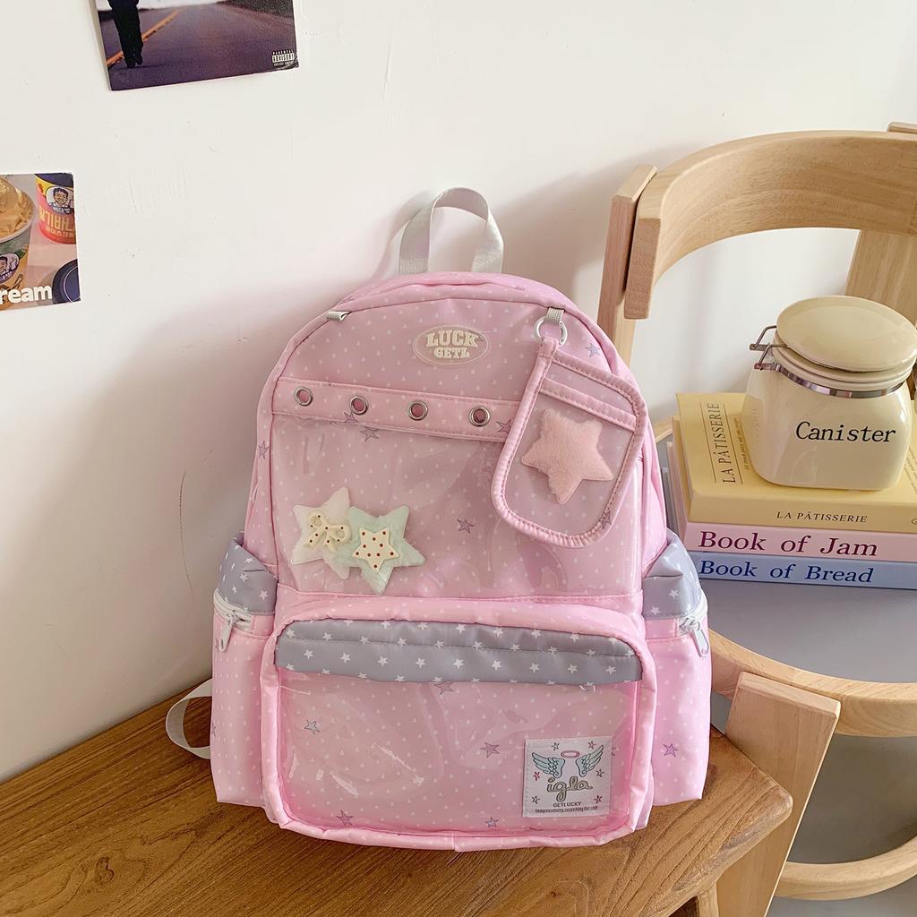 Schoolbag college style cute two-dimensional pain bag schoolbag junior high school girls large capacity backpack high school student computer bag