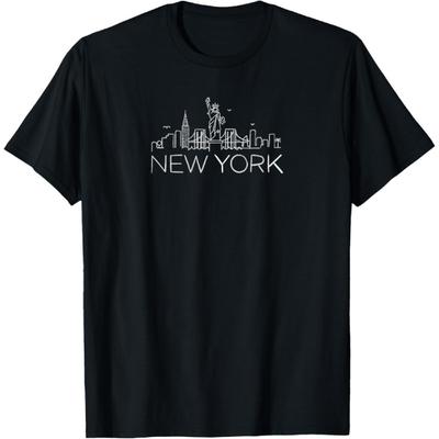 Nova York Cidade de Nova York Arranha-céus Estátua da Liberdade Camiseta