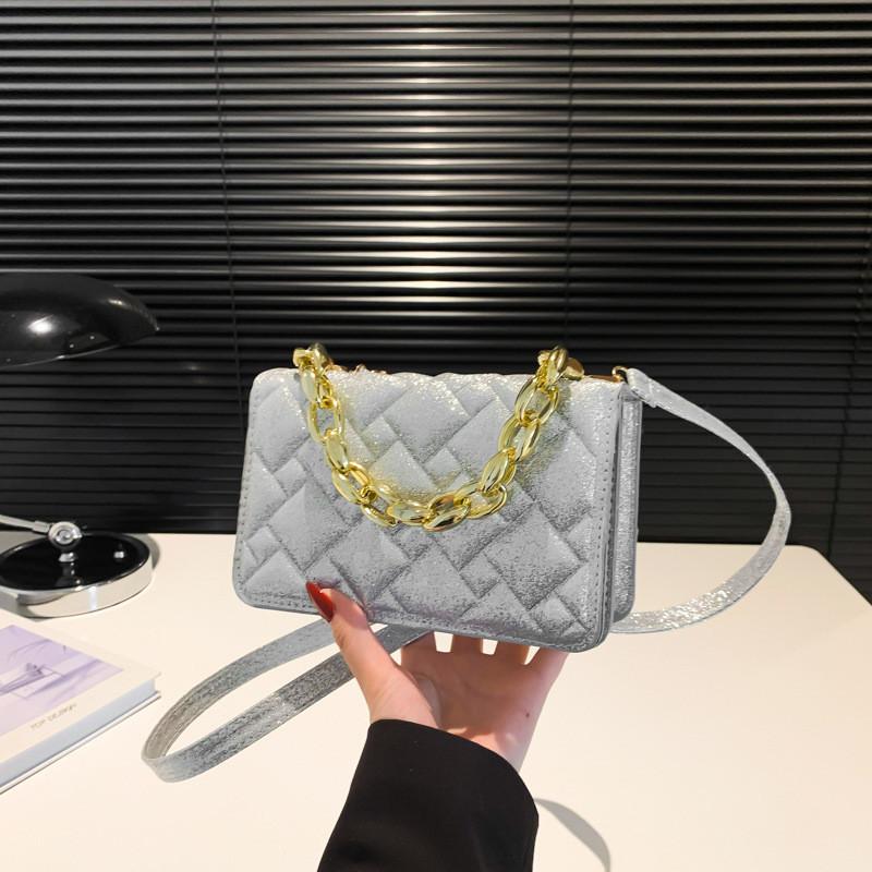 Fashionable Street Style Small Square Handbag Versatile Shoulder Bag In Soft Colors