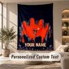 Tapestry Custom Name Text, Wall Hanging Tapestry Home Room DecorEvil Dead Ash Williams