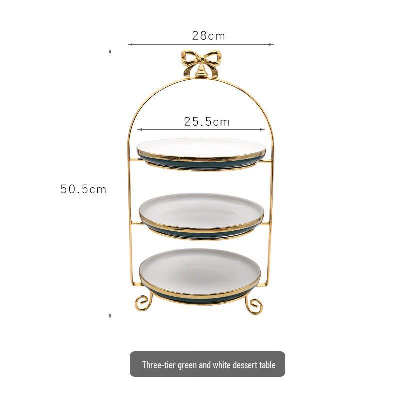 Three-tier Ceramic Dessert Stand