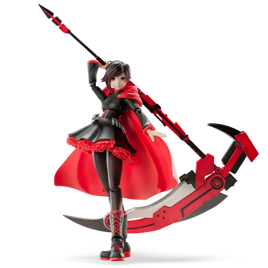 Super Action Statue RWBY PVC ABS Painted Movable Figure "Ruby Rose" &