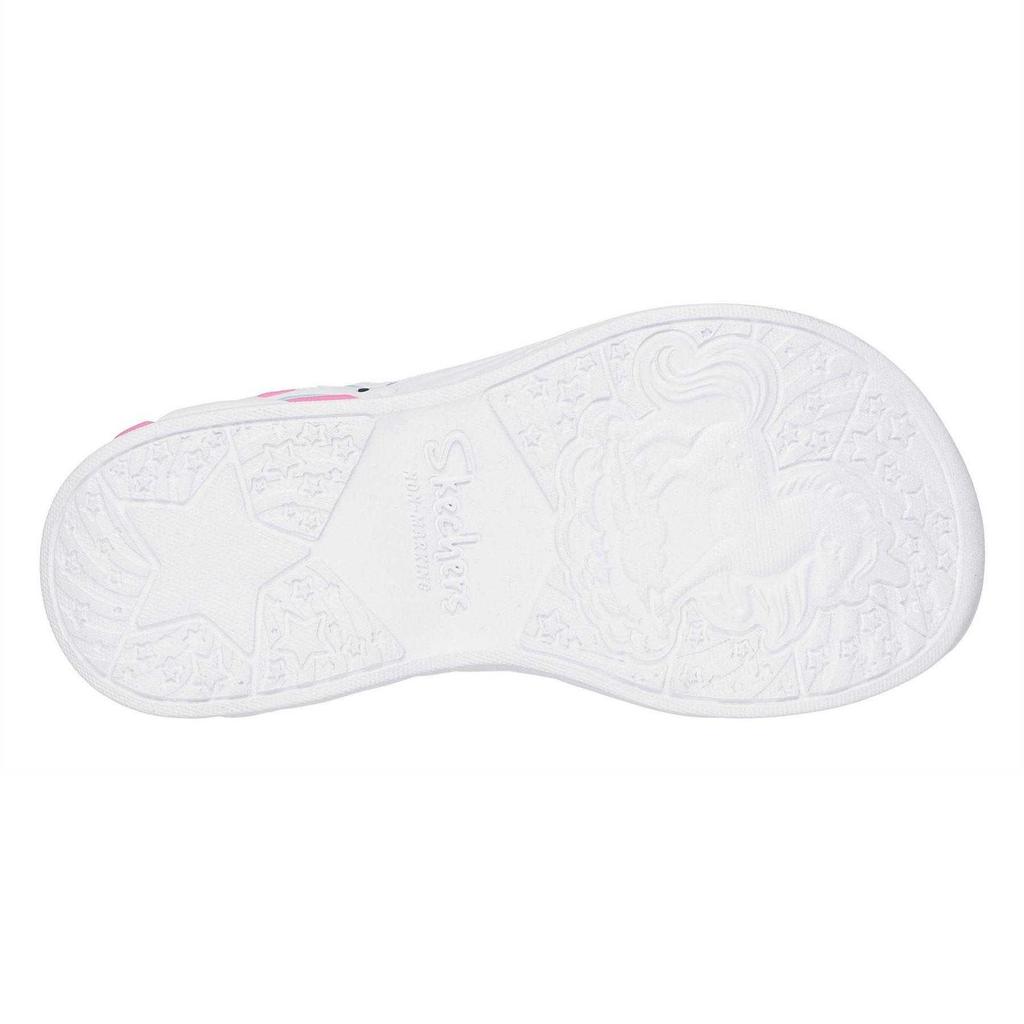 Skechers Girls Unicorn Flashing Lights Flat Sandals