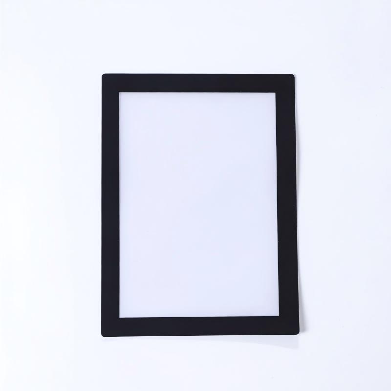 1Pc Modern Magnetic Wall Mounted Photo Frame Self-Adhesive Portable Plastic Display Frame for Photos and Files Vertical Orientation