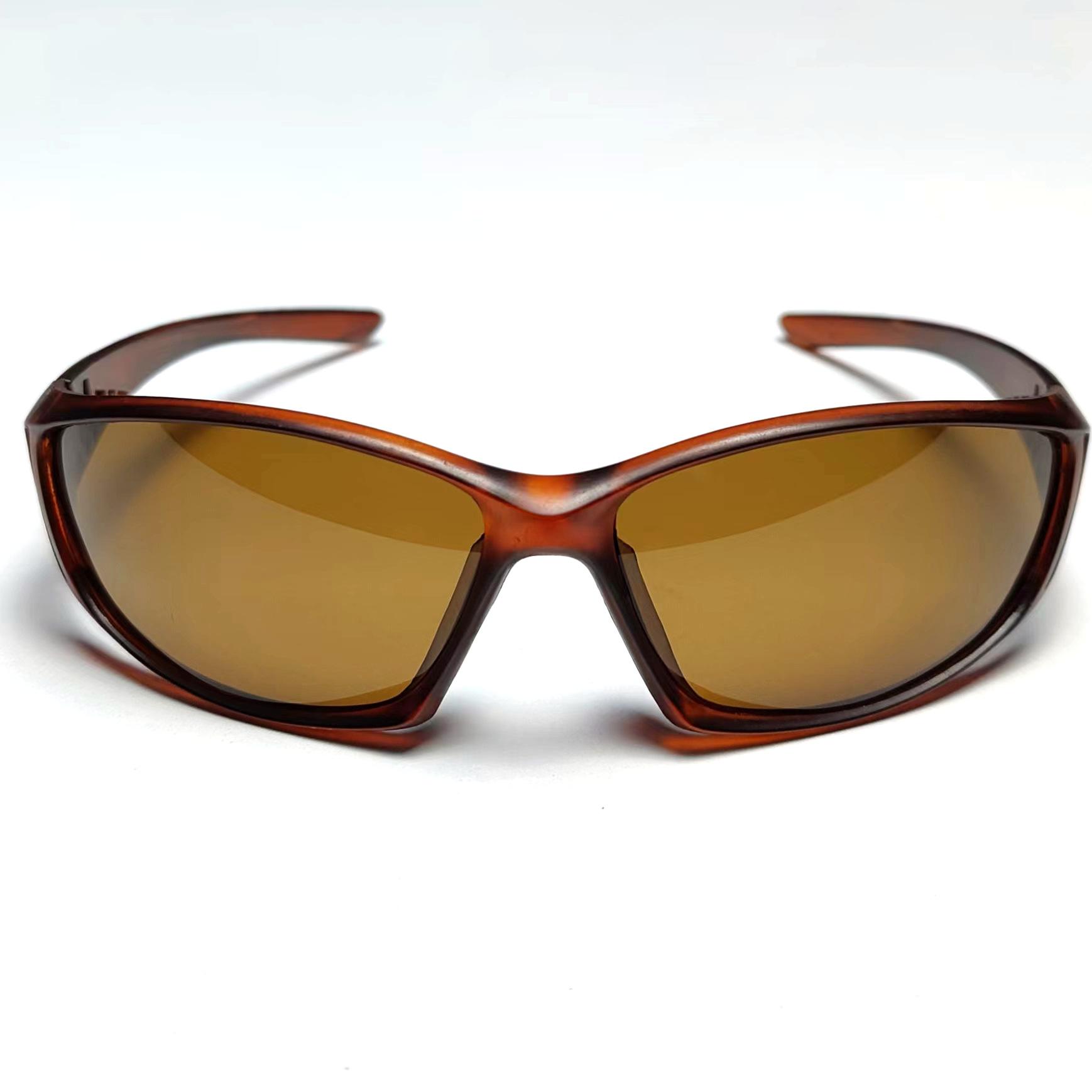 

Polarized Sunglasses Men S Outdoor Riding Black Simple Glasses Foreign Trade Plastic Sunglasses коричневый