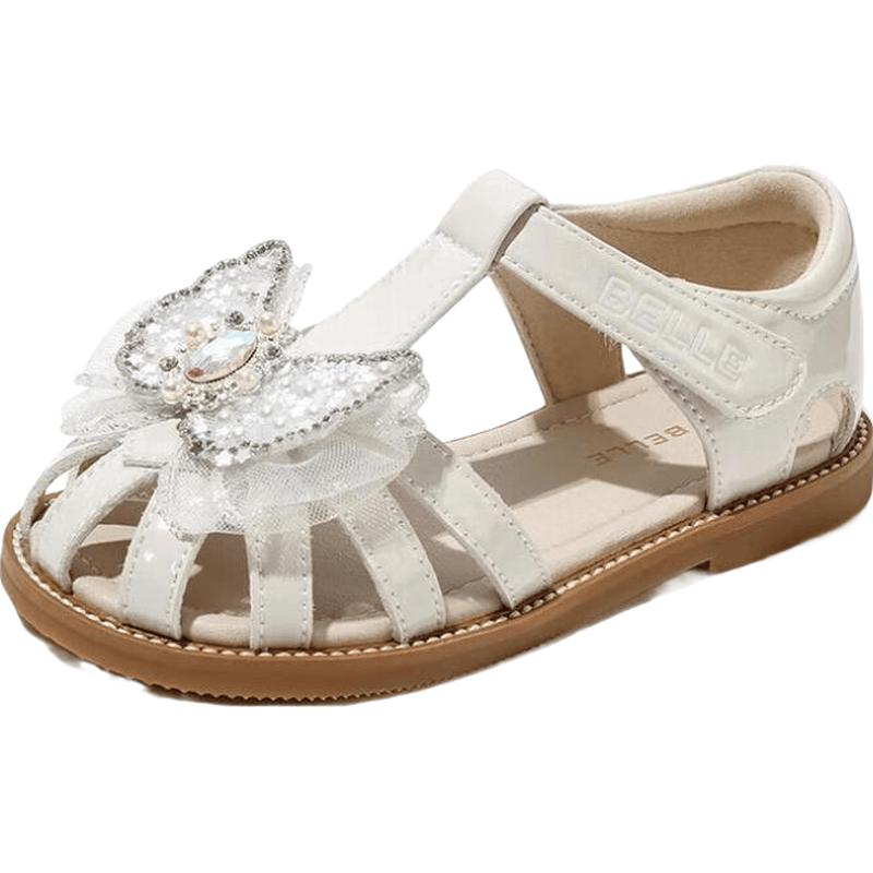 Belle Kids  Princess Crystal Closed-Toe Sandals 27