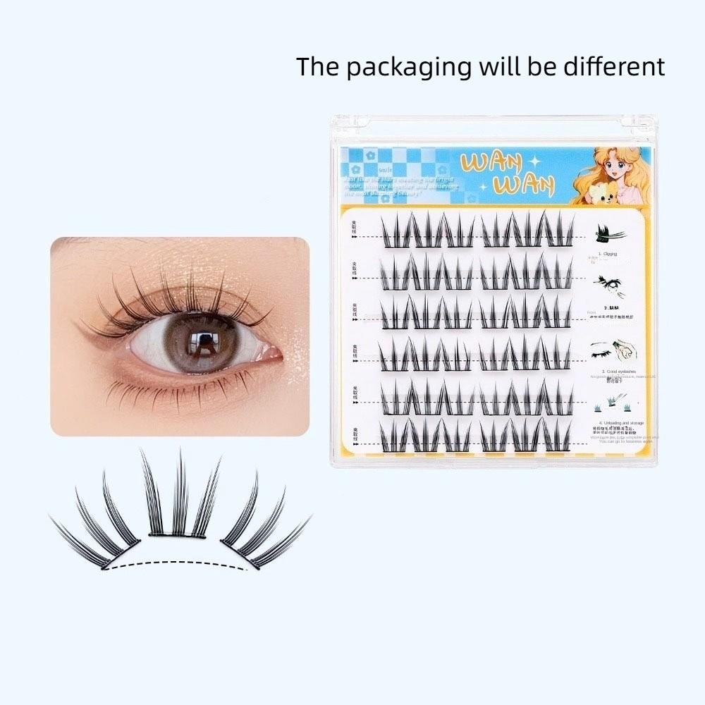 DIY Klebe-Falsche Wimpern Make-up Falsche Wimpernbüschel Grafting Wimpern