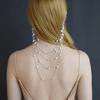 Elegant Imitation Pearl Chains Ear Cuffs Jewelry Ear Bone Clips  Bridal Accessories