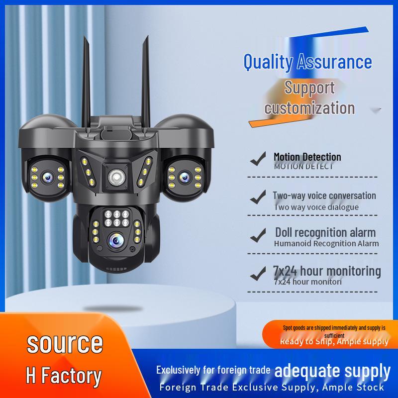 V380 Solar-Powered 4G Outdoor Surveillance Camera with HD Night Vision