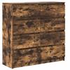 Sideboard Smoked Oak 100 x 35 x 99 cm Engineered Wood