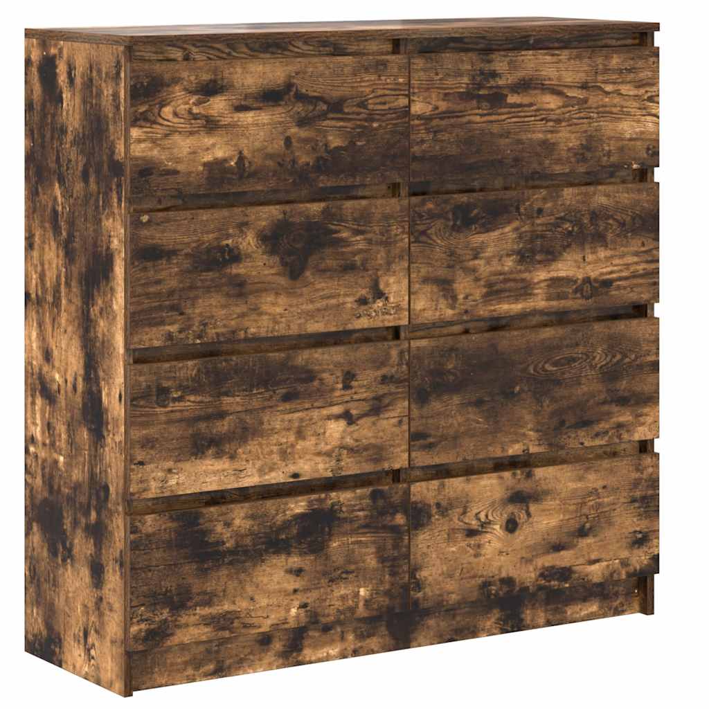 Sideboard Smoked Oak 100 x 35 x 99 cm Engineered Wood