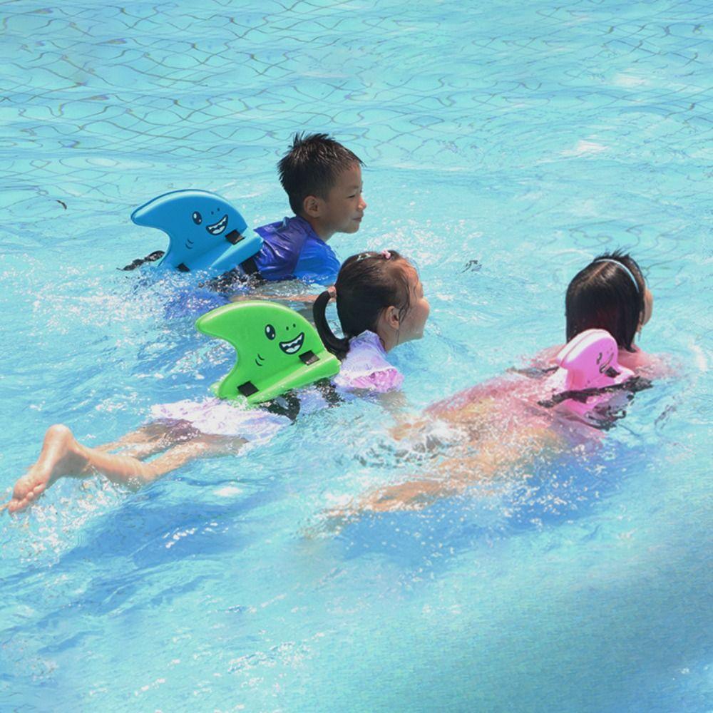 Adjustable Belt Swimm Floating Board Fin-Shaped Childrens Back Float Shark Fin Float Pools Lakes
