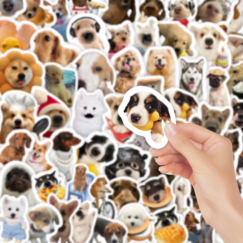 64 Sheets Puppy Cartoon Animal Stickers for Phone Cases, Suitcases, Laptops, Journals