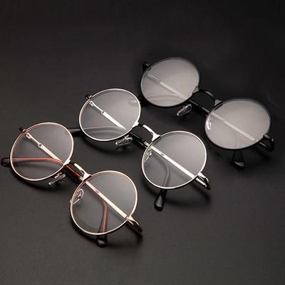 Herren Damen Retro Metall Rundrahmen Rand Lesebrille Damen Blaulichtbrille Lesebrille Leser+1.0~+4.00