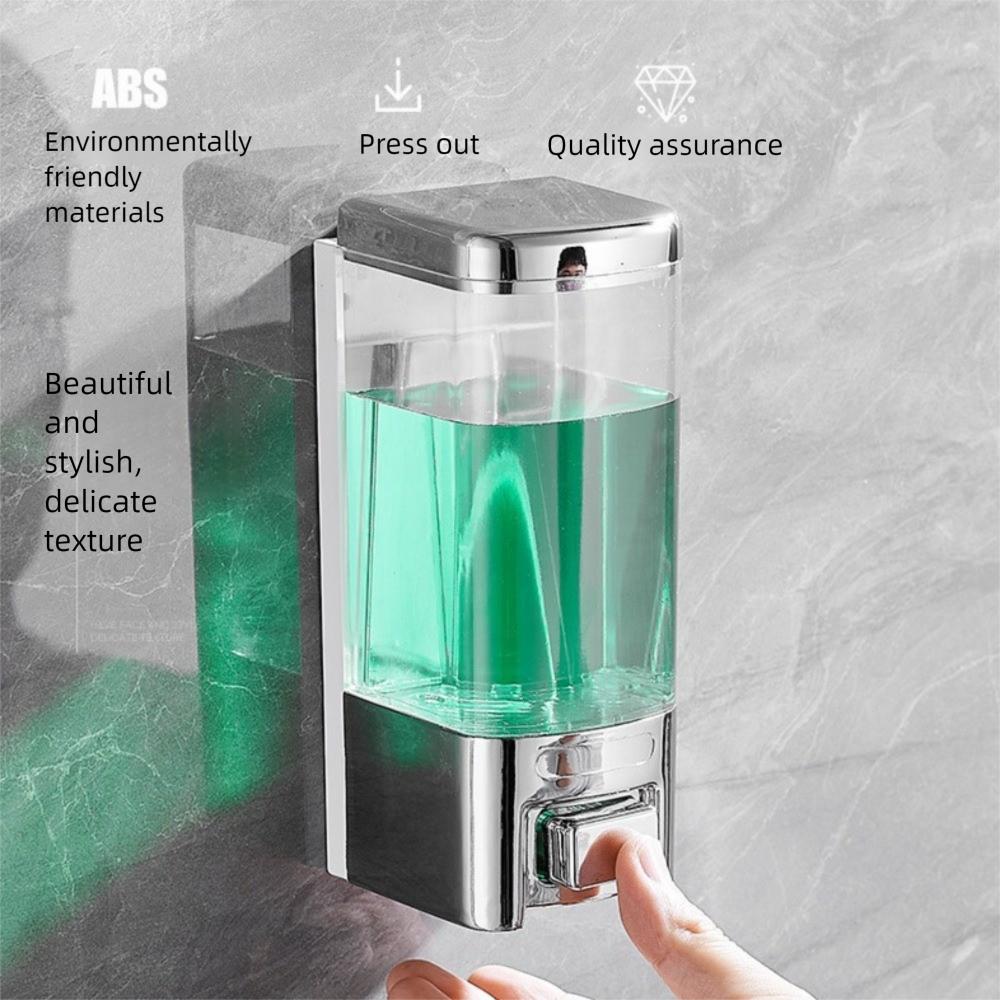 1/2/3 Stück 500 ml Seifenflüssigkeitsspender Wandmontiert Große Kapazität Händedesinfektionsmittelspender Manueller Druck Lochfrei Duschgel-Box