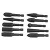 10Pcs Woodworking Grinding Drill 14in Hex Shank Engraving File Rotary Burr Drill Bits Set