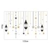 Ramadan Wall Stickers PVC Removable Home Decor Window Curtain Pendant 45x60cm 2Pcs