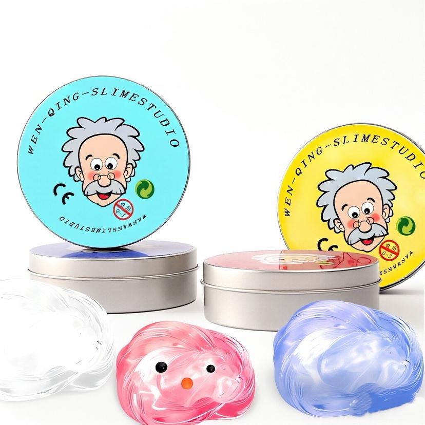 Topmix Light Reusable Putty Liquid Crystal Bouncy Slime Toy Set Kid Safe Mud Stress Relief Toys Color Clay Handmade Diy Handgum Playdough