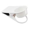 (White)Cup Holder Clip Desk Side Glass Mug Bottle Clamp Stand Plastic for Home Office Storage