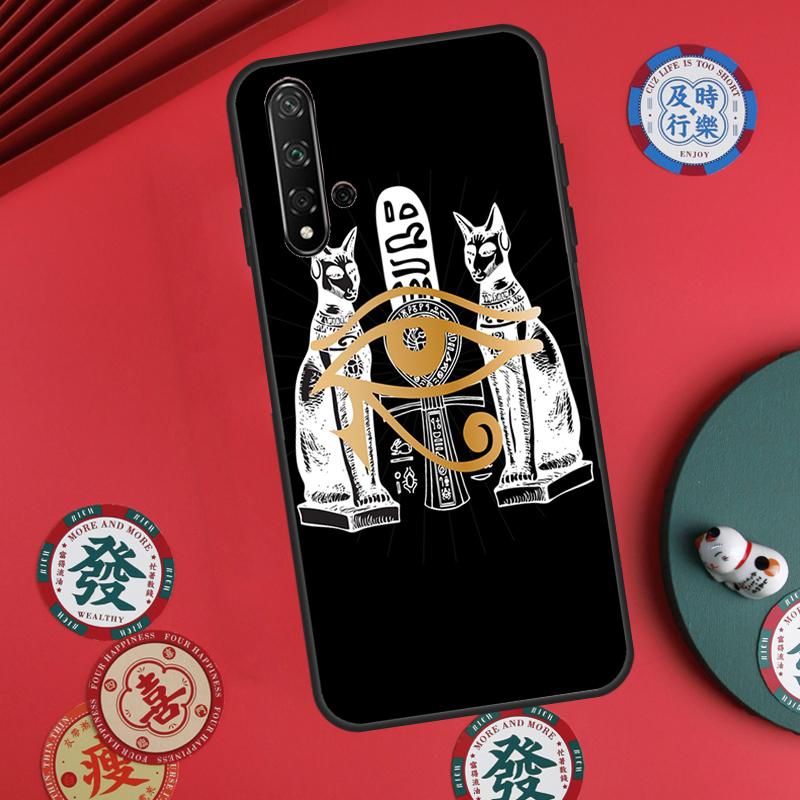 Egyptian Hieroglyphics Symbols For Huawei Nova 5T 9 10 SE 7i 8i 11i 12i Y73 Y72 Y61 Y91 Y60 Y70 Y90 P20 P30 P40 Lite Case